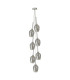 Baldwin 36cm Cluster Pendant 1.5m 7 x G9 Polished Chrome/Smoke/Frosted Type D Shade-4