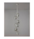 Baldwin 36cm Cluster Pendant 1.5m 7 x G9 Polished Chrome/Smoke/Frosted Type D Shade-11