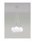 Baldwin 42cm Cluster Pendant 1.5m 7 x G9 Polished Chrome/Frosted Type G Shade-11