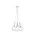Baldwin 42cm Cluster Pendant 1.5m 7 x G9 Polished Chrome/Clear/Frosted Type G Shade-1