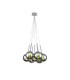 Baldwin 42cm Cluster Pendant 1.5m 7 x G9 Polished Chrome/Chrome/Frosted Type G Shade-1
