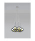 Baldwin 42cm Cluster Pendant 1.5m 7 x G9 Polished Chrome/Chrome/Frosted Type G Shade-3