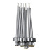 Baldwin 42cm Cluster Pendant 1.5m 7 x G9 Polished Chrome/Chrome/Frosted Type G Shade-6