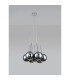 Baldwin 42cm Cluster Pendant 1.5m 7 x G9 Polished Chrome/Chrome/Frosted Type G Shade-12