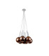 Baldwin 42cm Cluster Pendant 1.5m 7 x G9 Polished Chrome/Copper/Frosted Type G Shade-5