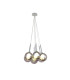 Baldwin 42cm Cluster Pendant 1.5m 7 x G9 Polished Chrome/Smoked/Frosted Type G Shade-1