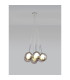 Baldwin 42cm Cluster Pendant 1.5m 7 x G9 Polished Chrome/Smoked/Frosted Type G Shade-3