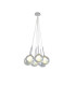 Baldwin 42cm Cluster Pendant 1.5m 7 x G9 Polished Chrome/Iridescent/Frosted Type G Shade-1