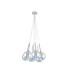 Baldwin 42cm Cluster Pendant 1.5m 7 x G9 Polished Chrome/Iridescent/Frosted Type G Shade-5