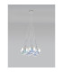 Baldwin 42cm Cluster Pendant 1.5m 7 x G9 Polished Chrome/Iridescent/Frosted Type G Shade-12