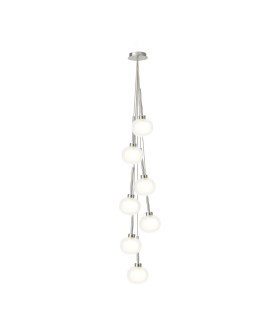 Baldwin 36cm Cluster Pendant 1.5m 7 x G9 Polished Chrome/Frosted/Clear Type M Shade-1