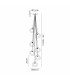 Baldwin 36cm Cluster Pendant 1.5m 7 x G9 Polished Chrome/Frosted/Clear Type M Shade-2