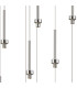 Baldwin Oval Multiple Pendant 2m Curved Cone Glass (U) 19 Light G9 Polished Chrome/Iridescent/Opal-10