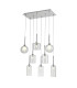 Baldwin Rectangle Multiple Pendant 2m 8 x G9 Polished Chrome/Clear/Frosted Type A
