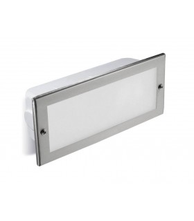 Outdoor Recessed Wall Light Stainless Steel 1x E27 23.5cm IP44 - 1