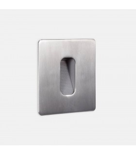 Outdoor LED Recessed Wall Light Stainless Steel Polished 9.5cm 162lm 3000K IP65 - 1