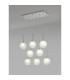 Baldwin Rectangle Multiple Pendant 2m 8 x G9 Polished Chrome/Frosted Type G Shade-3