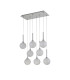Baldwin Rectangle Multiple Pendant 2m 8 x G9 Polished Chrome/Frosted Type G Shade-4