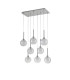 Baldwin Rectangle Multiple Pendant 2m 8 x G9 Polished Chrome/Clear/Frosted Type G Shade-4