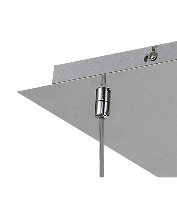 Baldwin Rectangle Multiple Pendant 2m 8 x G9 Polished Chrome/Clear/Frosted Type G Shade-6