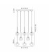 Baldwin Rectangle Multiple Pendant 2m 8 x G9 Polished Chrome/Frosted/Clear Type M Shade-2