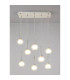Baldwin Rectangle Multiple Pendant 2m 8 x G9 Polished Chrome/Frosted/Clear Type M Shade-3