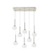 Baldwin Rectangle Multiple Pendant 2m 8 x G9 Polished Chrome/Frosted/Clear Type M Shade-4