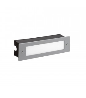 Outdoor LED Recessed Wall Light Grey 29.8cm 1215lm 4000K IP65 - 1