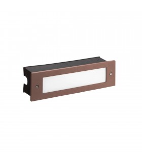 Outdoor LED Recessed Wall Light Brown 29.8cm 1140lm 3000K IP65 - 1