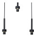 Baldwin Rectangle Multiple Pendant 2m Curved Cone Glass (U) 8 Light G9 Satin Black/Iridescent/Opal-12