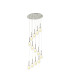 Baldwin 57cm Round Multiple Pendant 2.5m 13 x G9 Polished Chrome/Smoke/Frosted Type D Shade-1