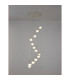 Baldwin 57cm Round Multiple Pendant 2.5m 13 x G9 Polished Chrome/Frosted/Clear Type M Shade-3