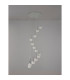 Baldwin 57cm Round Multiple Pendant 2.5m 13 x G9 Polished Chrome/Frosted/Clear Type M Shade-11