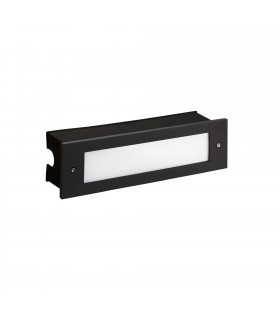 Outdoor LED Recessed Wall Light Black 29.8cm 1215lm 4000K IP65 - 1