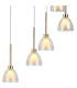 Baldwin 57cm Round Multiple Pendant 2.5m Curved Cone Glass (U) 13 Light G9 French Gold/Iridescent/Opal/Matt Gold-10
