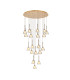 Baldwin 77cm Round Multiple Pendant 3.5m Curved Cone Glass (U) 19 Light G9 French Gold/Iridescent/Opal/Matt Gold-1