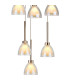 Baldwin 77cm Round Multiple Pendant 3.5m Curved Cone Glass (U) 19 Light G9 French Gold/Iridescent/Opal/Matt Gold-8