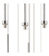 Baldwin 77cm Round Multiple Pendant 3.5m Curved Cone Glass (U) 19 Light G9 Polished Chrome/Iridescent/Opal-10