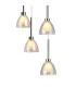 Baldwin 87cm Round Multiple Pendant 5m Curved Cone Glass (U) 24 Light G9 Polished Chrome/Iridescent/Opal Weight: 19.2kg-8