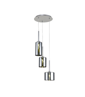 Baldwin 35cm Round Pendant 2m 3 x G9 Polished Chrome/Chrome Type A