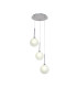 Baldwin 34cm Round Pendant 2m 3 x G9 Polished Chrome/Frosted Type G Shade-1