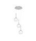 Baldwin 34cm Round Pendant 2m 3 x G9 Polished Chrome/Clear/Frosted Type G Shade-1