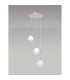 Baldwin 34cm Round Pendant 2m 3 x G9 Polished Chrome/Clear/Frosted Type G Shade-3