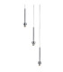 Baldwin 34cm Round Pendant 2m 3 x G9 Polished Chrome/Clear/Frosted Type G Shade-5