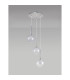 Baldwin 34cm Round Pendant 2m 3 x G9 Polished Chrome/Clear/Frosted Type G Shade-11