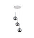 Baldwin 34cm Round Pendant 2m 3 x G9 Polished Chrome/Chrome/Frosted Type G Shade-4