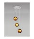 Baldwin 34cm Round Pendant 2m 3 x G9 Polished Chrome/Copper/Frosted Type G Shade-3