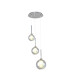 Baldwin 34cm Round Pendant 2m 3 x G9 Polished Chrome/Iridescent/Frosted Type G Shade-1