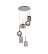 Baldwin 45cm Round Pendant 2.5m 6 x G9 Polished Chrome/Smoked/Frosted Type A
