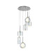 Baldwin 45cm Round Pendant 2.5m 6 x G9 Polished Chrome/Iridescent/Frosted Type A